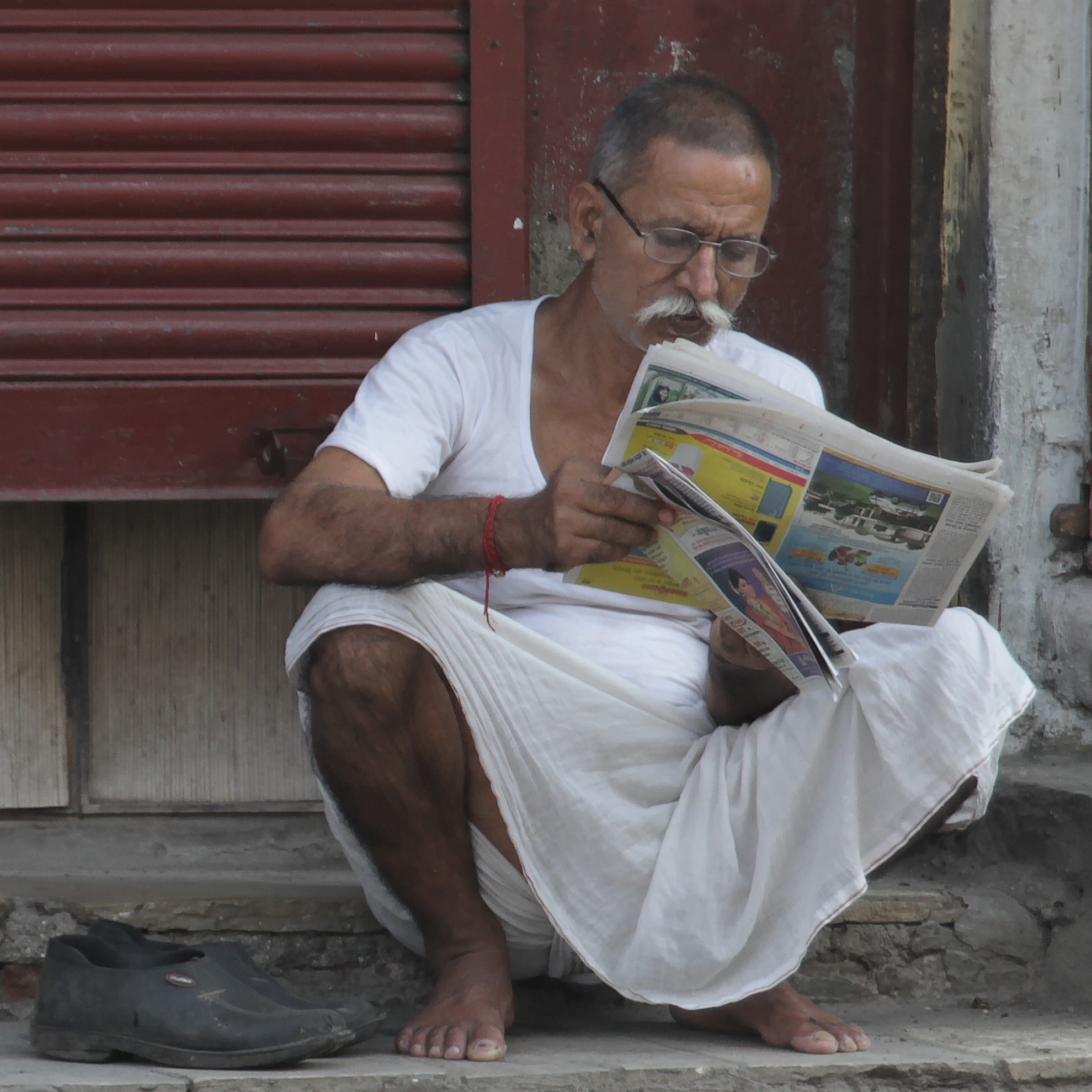 newspaper in the slum